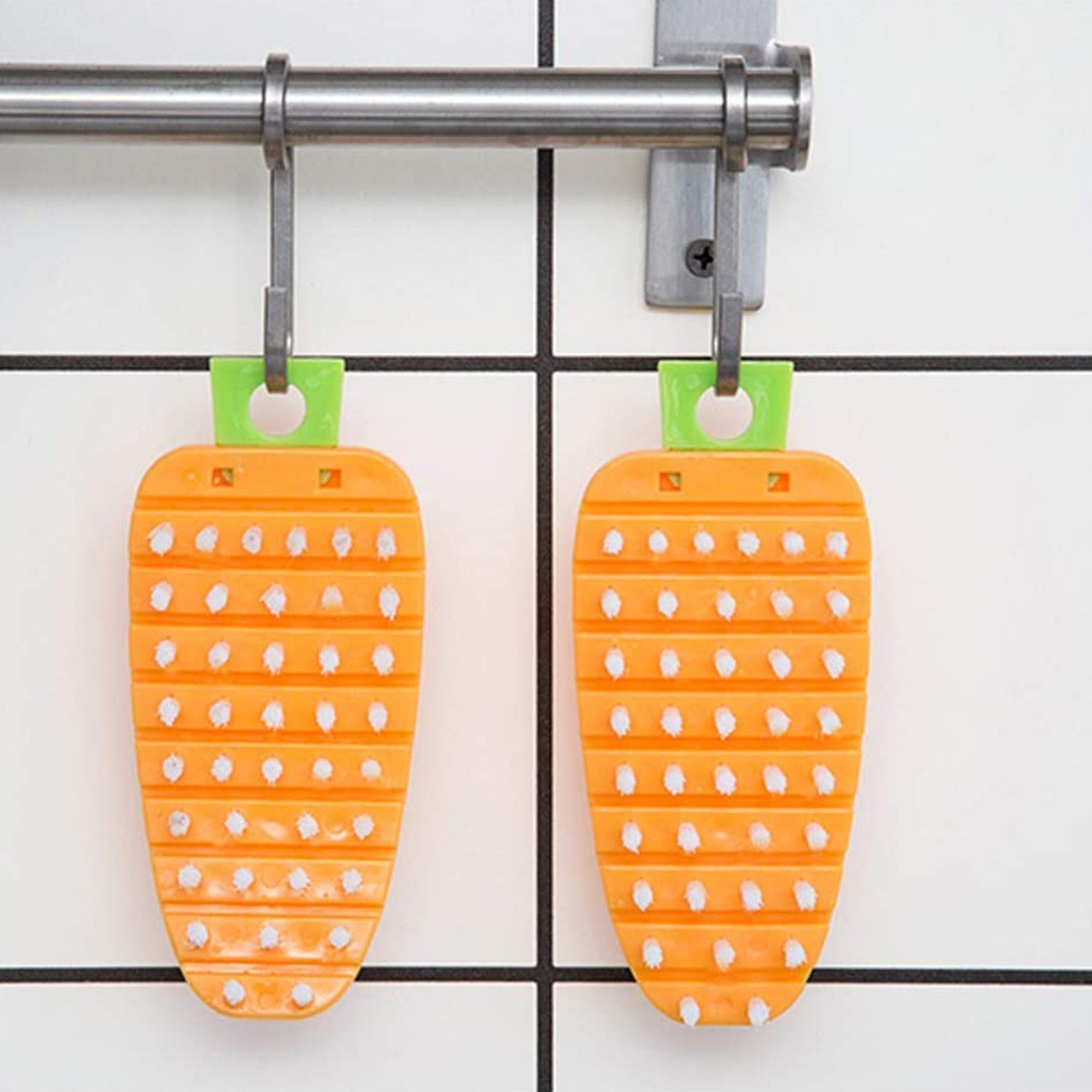 Vegetable Scrubbing Brush, Vegetable Scrubber Nonâ€‘Toxic Fruit Brush Carrot Shape Vegetable Brush for Potato for Vegetable your brand