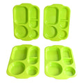 Unbreakable Plastic Food Plates / Biodegradable 5 Compartment Square Plate for Food - Shopmania Wholesale