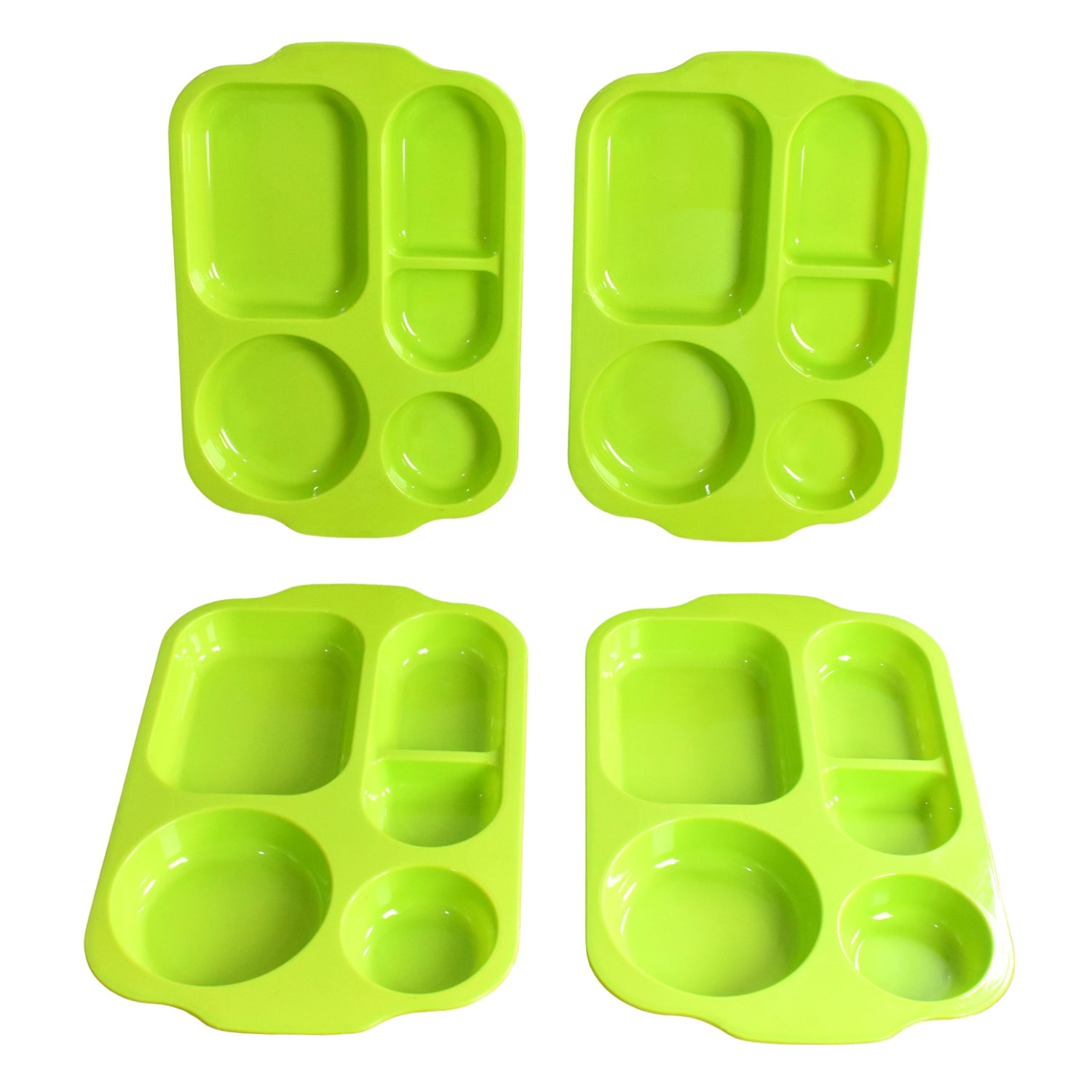 Unbreakable Plastic Food Plates / Biodegradable 5 Compartment Square Plate for Food - Shopmania Wholesale