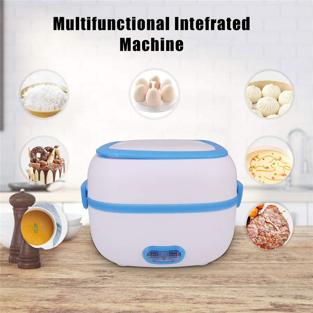 Electric Lunch Box Portable Food Warmer Food Heating Lunch Box Removable Food-Grade Stainless Steel Compartments, 220V 200W, for Car, Truck, office  - Shopmania Wholesale