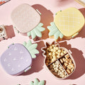 Kids Lunch Box Cute Pineapple Shaped Bento Box with Fork Spoon Snack Container Microwave Portable Office Lunch Box (1 Pc / With Spoon, Fork & Color Box) your brand