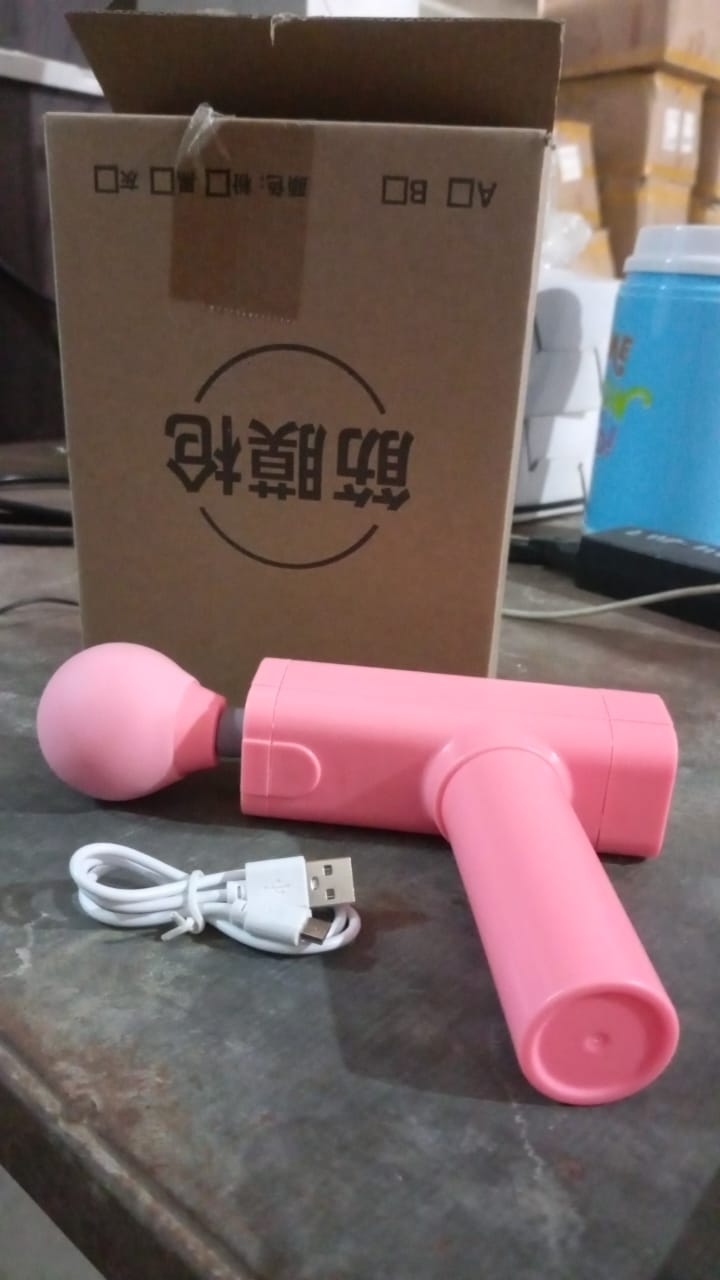 Massage Gun Deep Relax, Powerful Muscle Massager, USB Chargeable (1 Pc) - Shopmania Wholesale