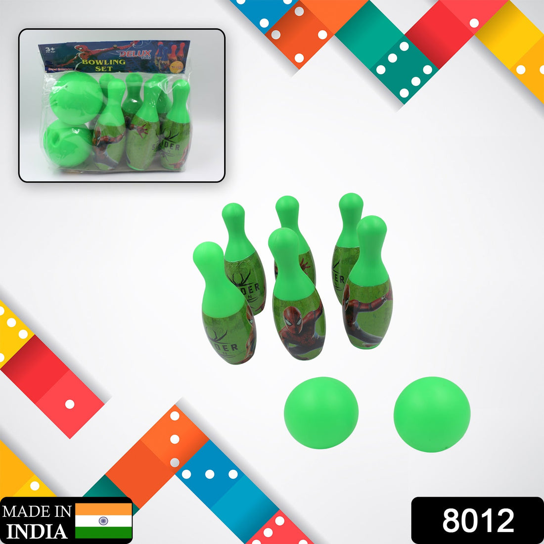 Bowling game set with pins and ball for kids