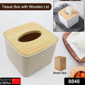 Tissue Box Desktop Stand Bamboo Tissue Cover Box Rectangular Paper Towel Holder Removable Tissue Dispenser for Bathroom Vanity Countertop Bedroom Car Holder Paper Towels Dispenser (1 Pc ) - Shopmania Wholesale