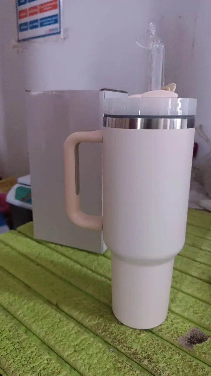 1200 ML Insulated Tumbler with Lid and Straw, Thermal Cope Beer (1200ml / 1 Pc / Mix Color) your brand