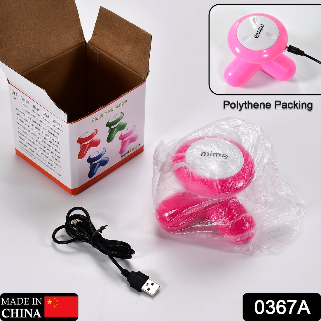 Mini electric body massager in multicolor