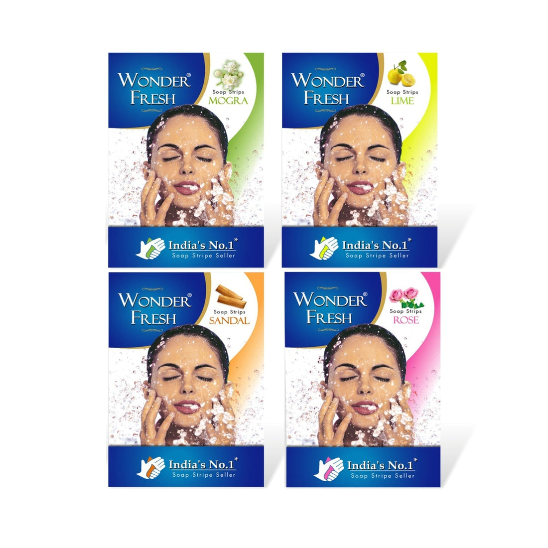 Pack of jasmine-scented paper soap strips.