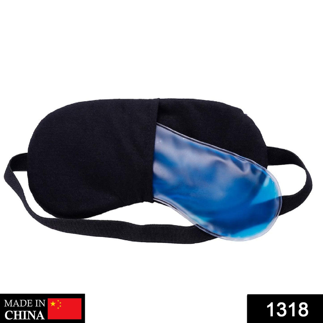 Ice pack sleeping mask in an eye mask design.