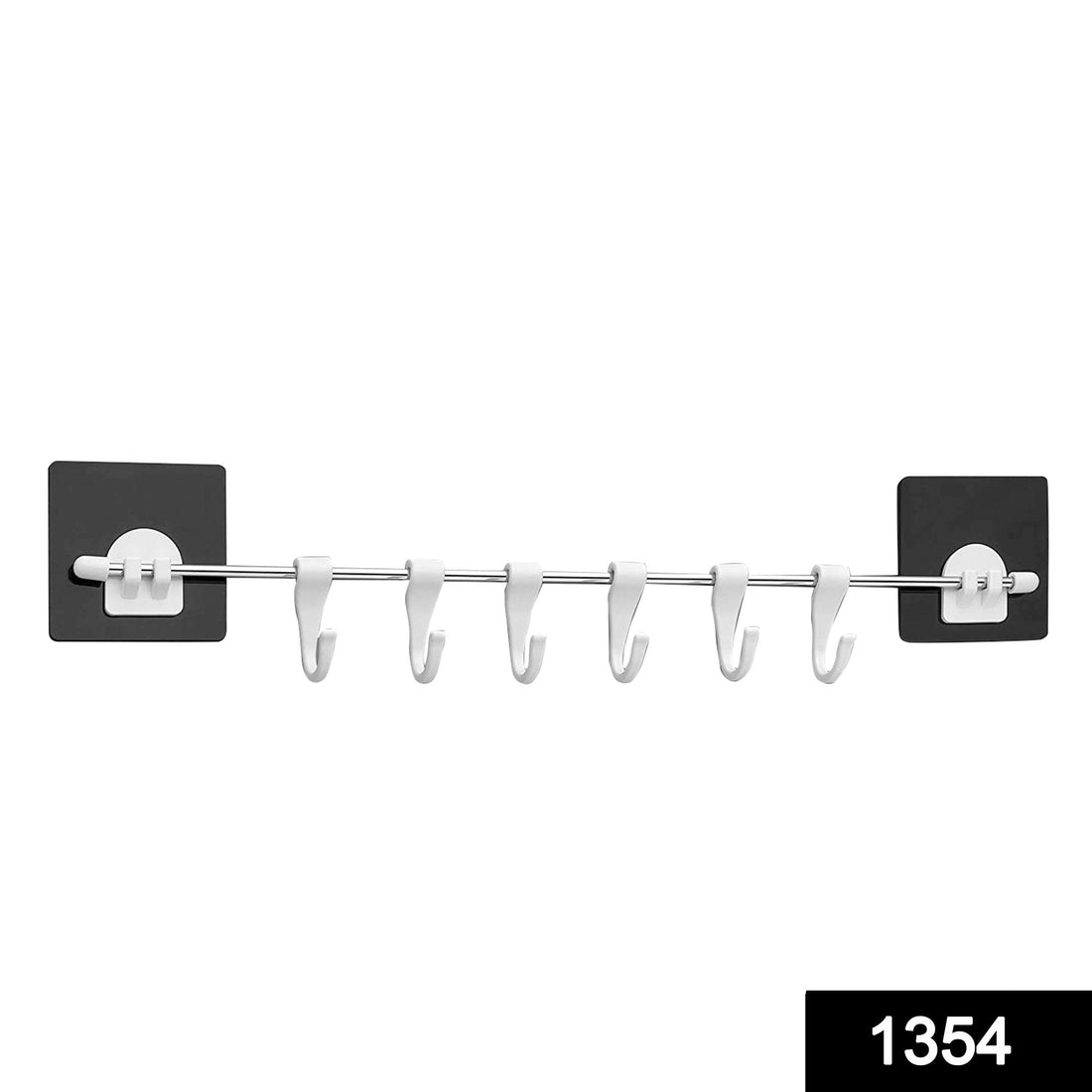 Multipurpose self-adhesive hanger hooks, plastic, for various uses.