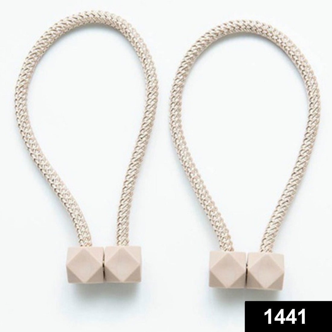 Magnetic curtain tiebacks, 2-piece set, decorative and practical.