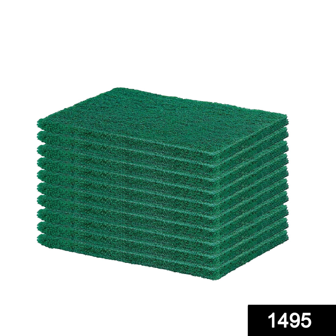 Green scrubber pads for cleaning kitchen utensils and tiles