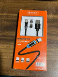 Magnetic Charging Cable 3 in 1 Metal Magnetic Micro USB Type C Lighting Cable with LED, Multiple Charging Adapters for All Android and all Smartphones  (Compatible with All Android and iPhone Smartphones, Tablet, PC, Mobile - Shopmania Wholesale