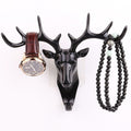 Deer head wall hook with adhesive for easy installation