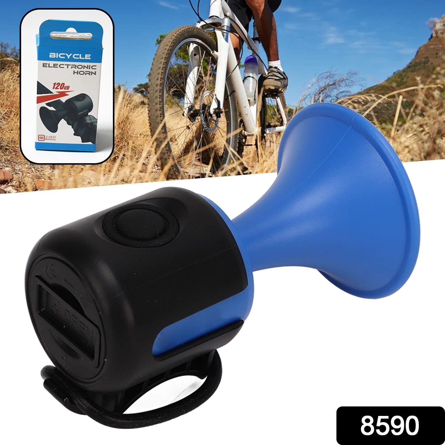Bicycle Air Horn Loud - 120dB 1 Sound Mode Electronic Bicycle Bell,Super Electric Horn with Long Standby Button Battery Operated/IPX4 Waterproof Loud Bell for Adults your brand