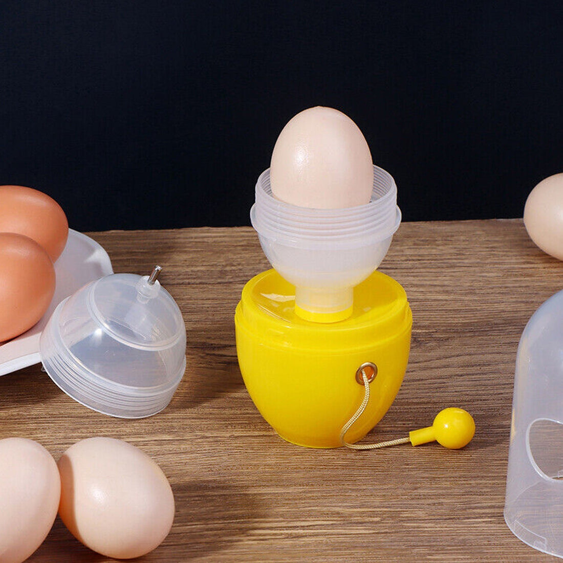 MANUAL EGG PULLER SCRAMBLER HOUSEHOLD WHITE EGG YOLK MIXER KITCHEN TOOL MIX MANUAL SCRAMBLER CONVENIENT WITHOUT BREAKING EGGS. your brand
