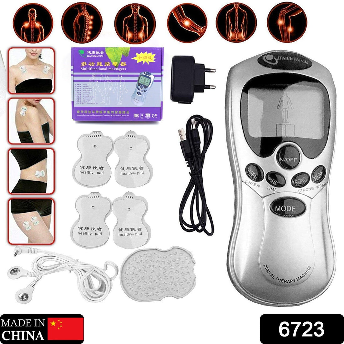 Digital massager for neck and back therapy