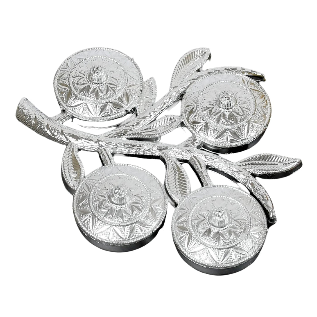 Tree Shape 4 Compartment Mukhwas Dani Serving Tray For Home & Kitchen Use your brand