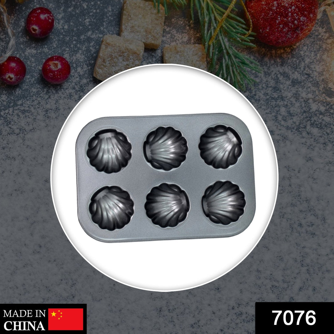 6 slot non-stick baking mold tray