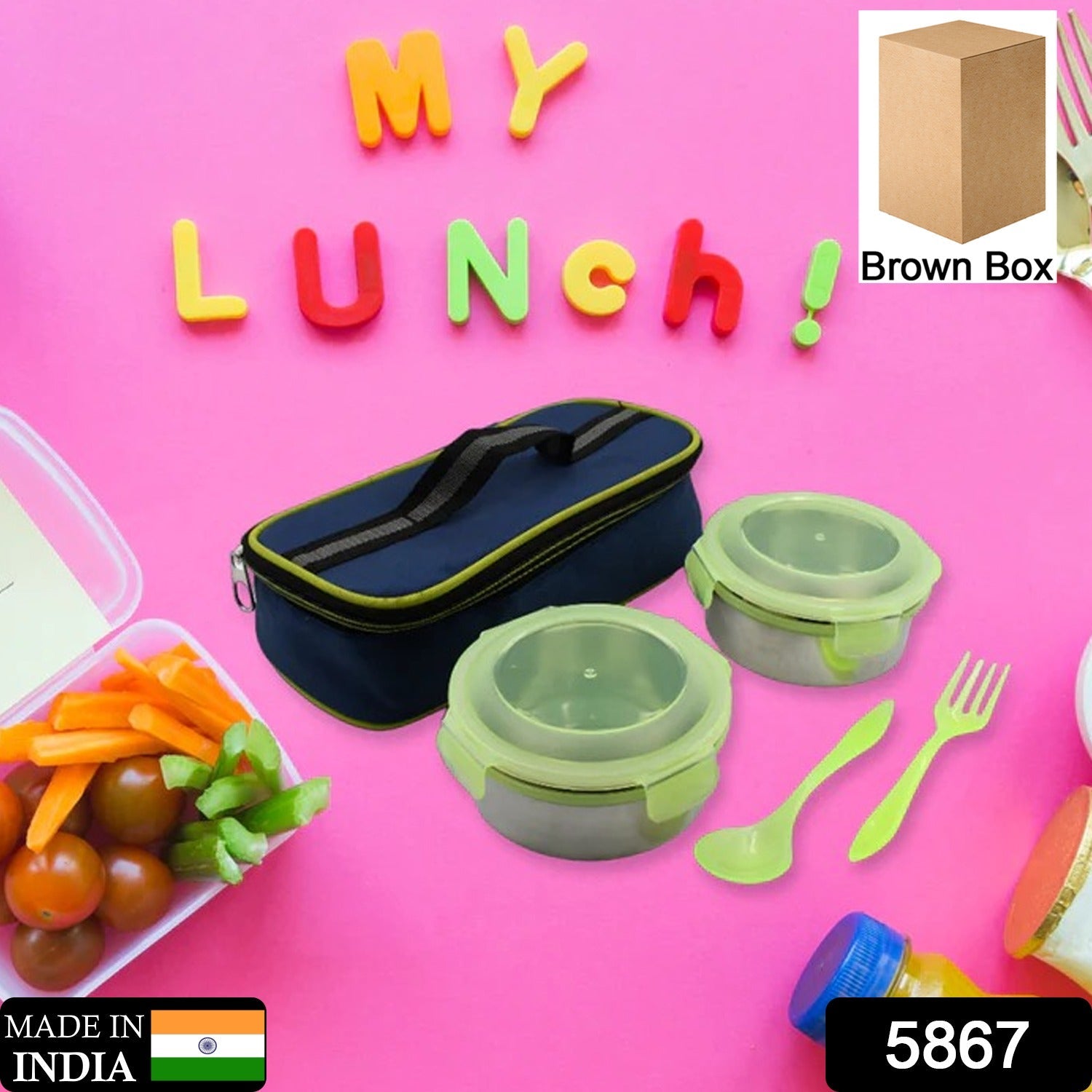 AIRTIGHT & LEAK PROOF STAINLESS STEEL CONTAINER MULTI COMPARTMENT LUNCH BOX CARRY TO ALL TYPE LUNCH IN LUNCH BOX & PREMIUM QUALITY LUNCH BOX IDEAL FOR OFFICE , SCHOOL KIDS & TRAVELLING IDEAL - Shopmania Wholesale