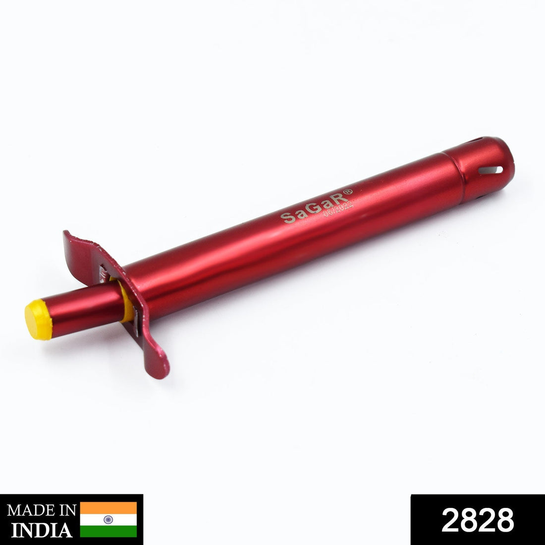 Stainless steel gas lighter with a modern and durable design.