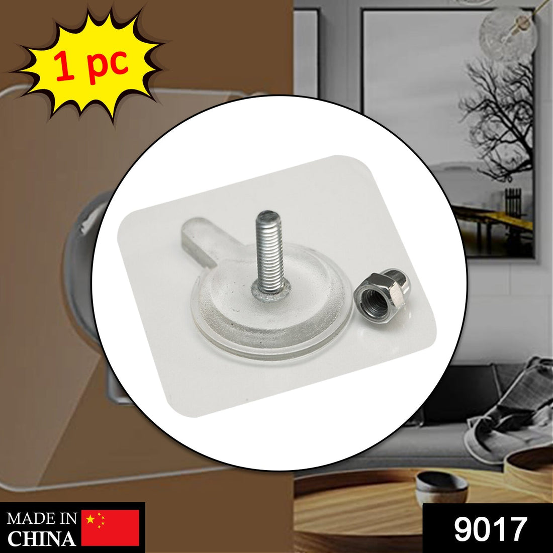 Adhesive screw wall hook for versatile hanging and organizing