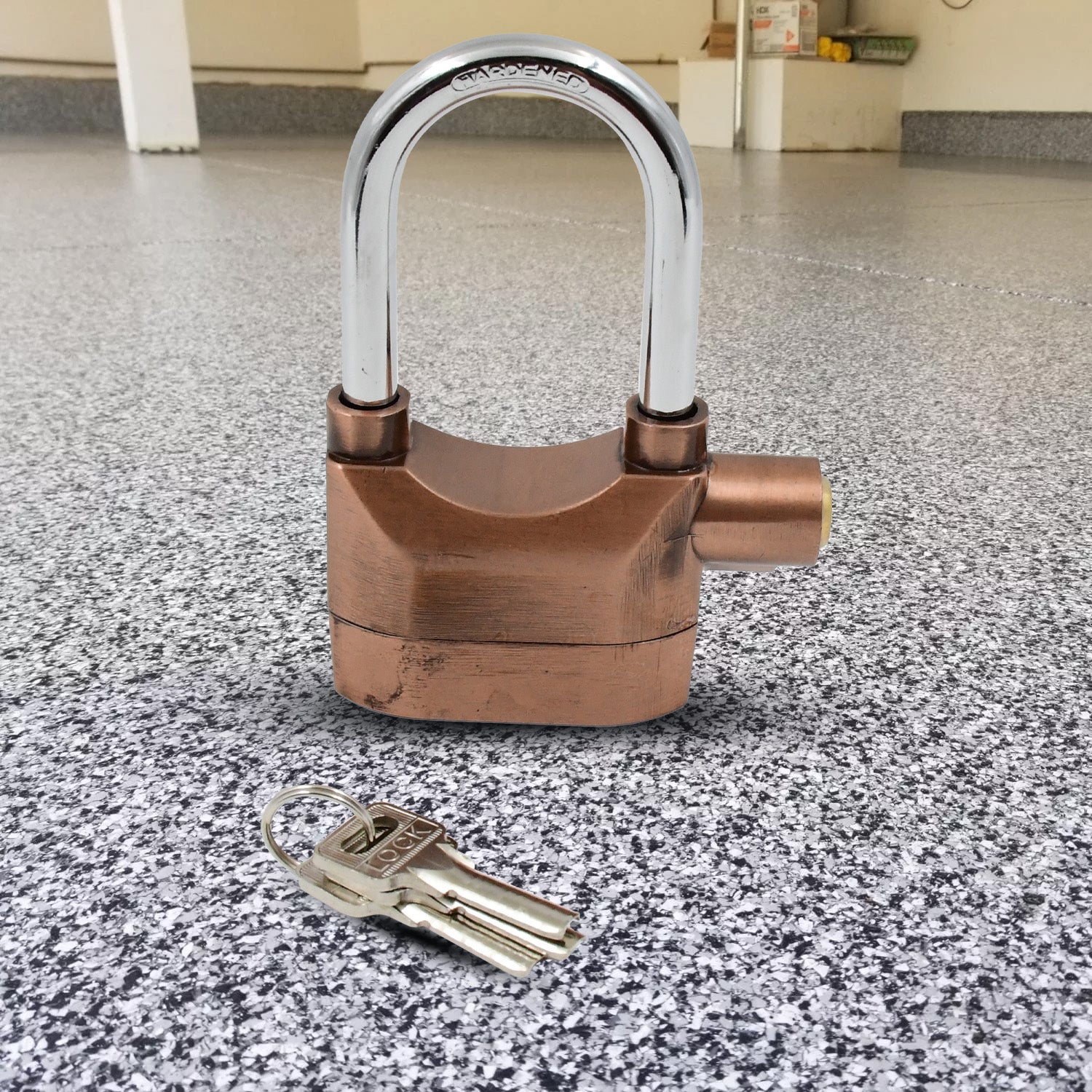 Security Alarm Metallic Lock System with 3 Keys (1 Set / Mix Color) your brand
