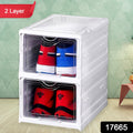 Stackable Multifunctional Storage, for Clothes Foldable Drawer Shelf Basket Utility Cart Rack Storage Organizer Cart for Kitchen, Pantry Closet, Bedroom, Bathroom, Laundry (2 / Layer 1 Pc) - Shopmania Wholesale