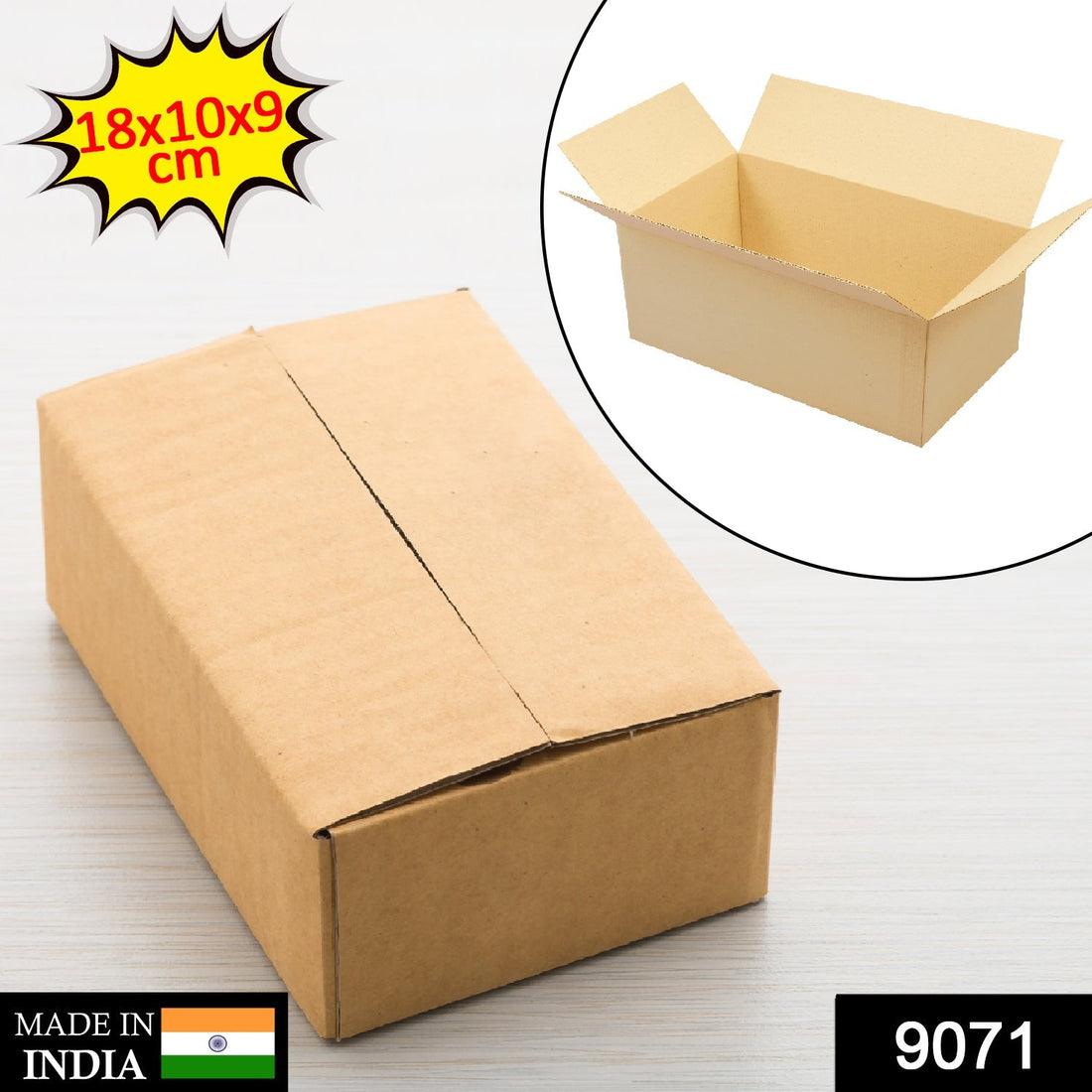 Brown packing box 18x10x9cm
