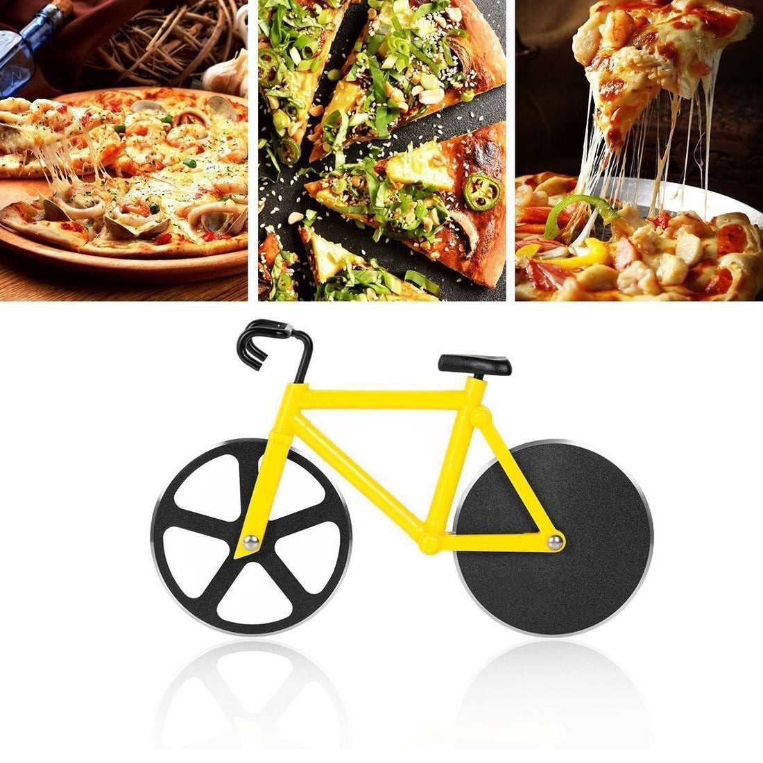 Bicycle Pizza Cutter (1 Pc): Stainless Steel, Unbreakable Handle - Shopmania Wholesale