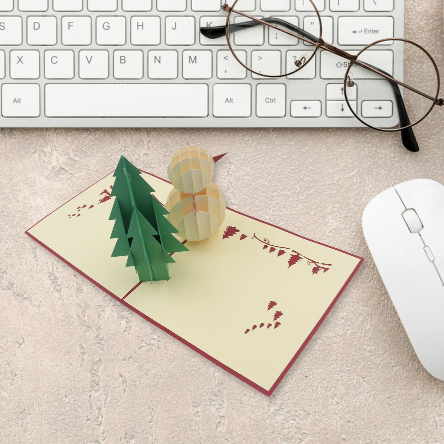 3D Pop-Up Greeting Card (1 Pc): Birthday, Love, Christmas your brand