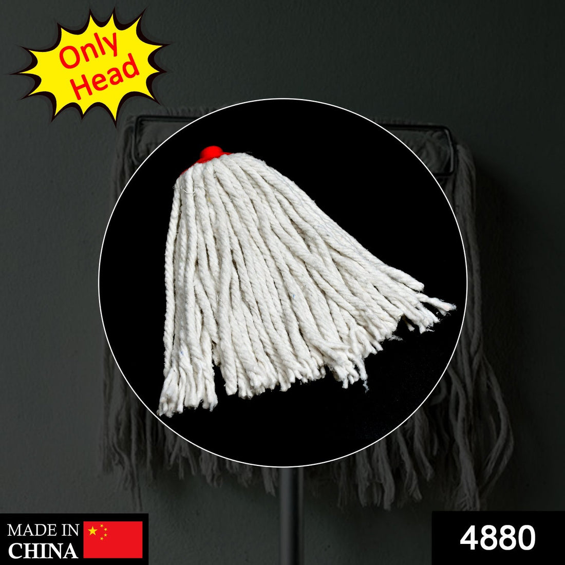 Mop head for cleaning dusty and wet floors.