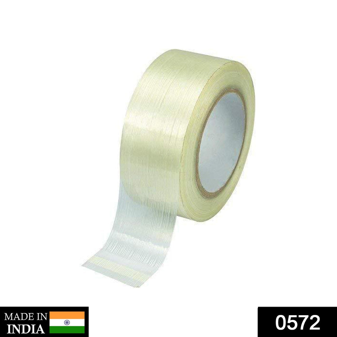 Transparent tape roll.