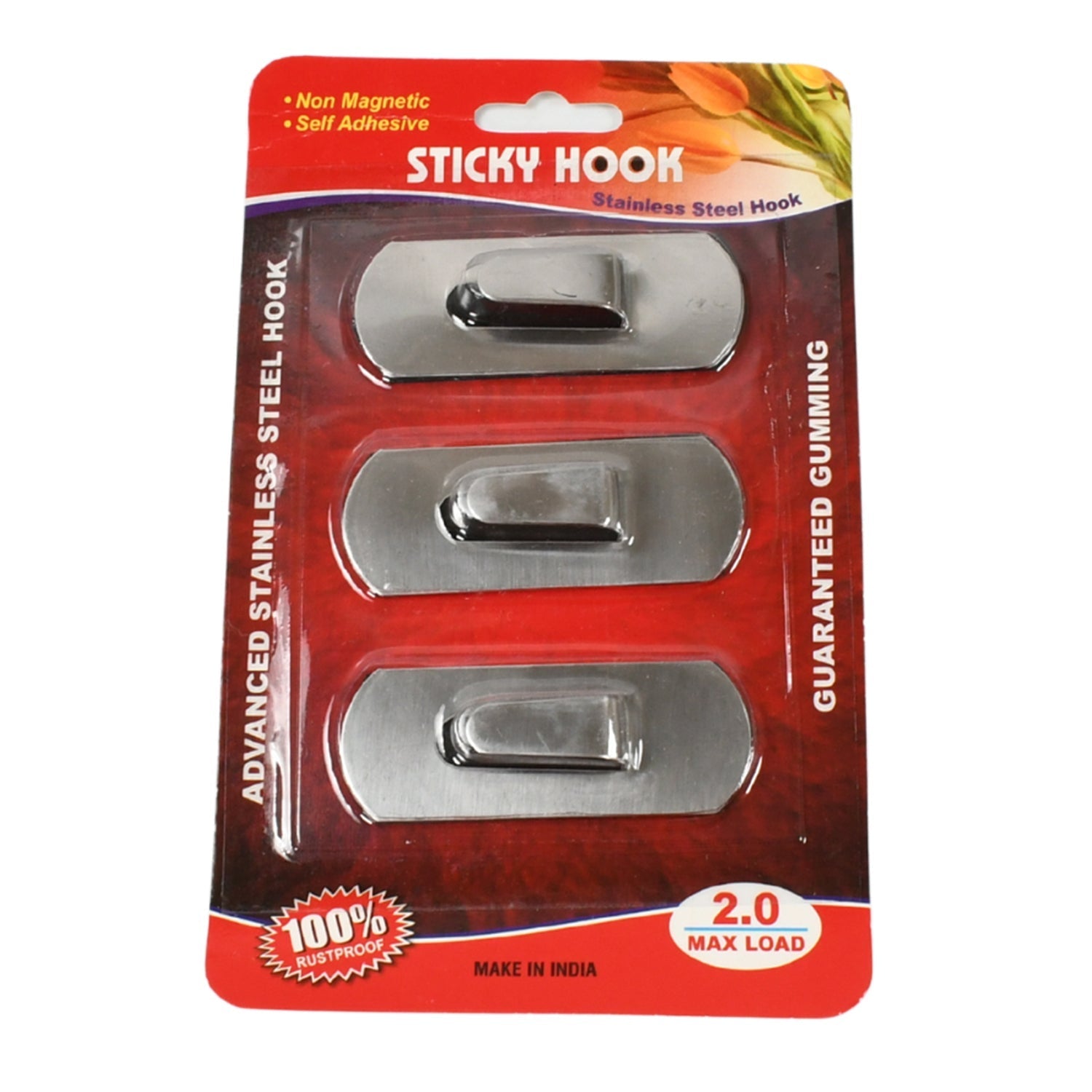 Self- Adhesive Hooks, Heavy Duty Wall Hooks Hangers Stainless Steel Waterproof Sticky Hooks for Hanging Robe Coat Towel Kitchen Bathroom and. your brand