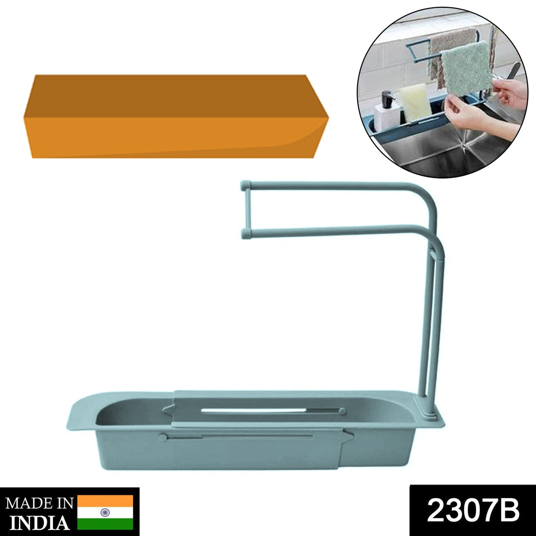 Telescopic sink organizer for daily use