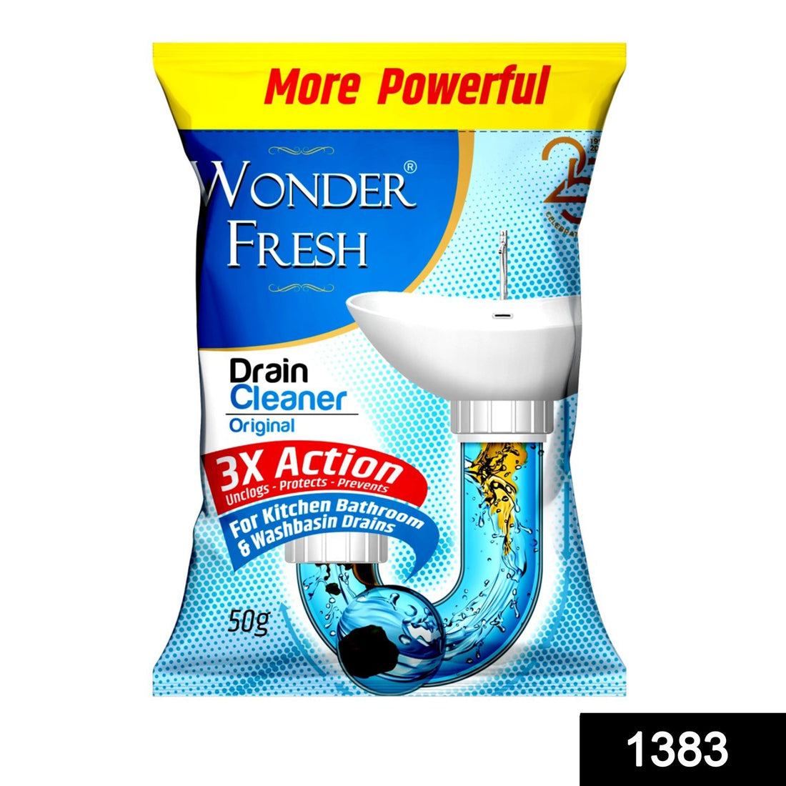 Drain cleaner powder for clear pipes