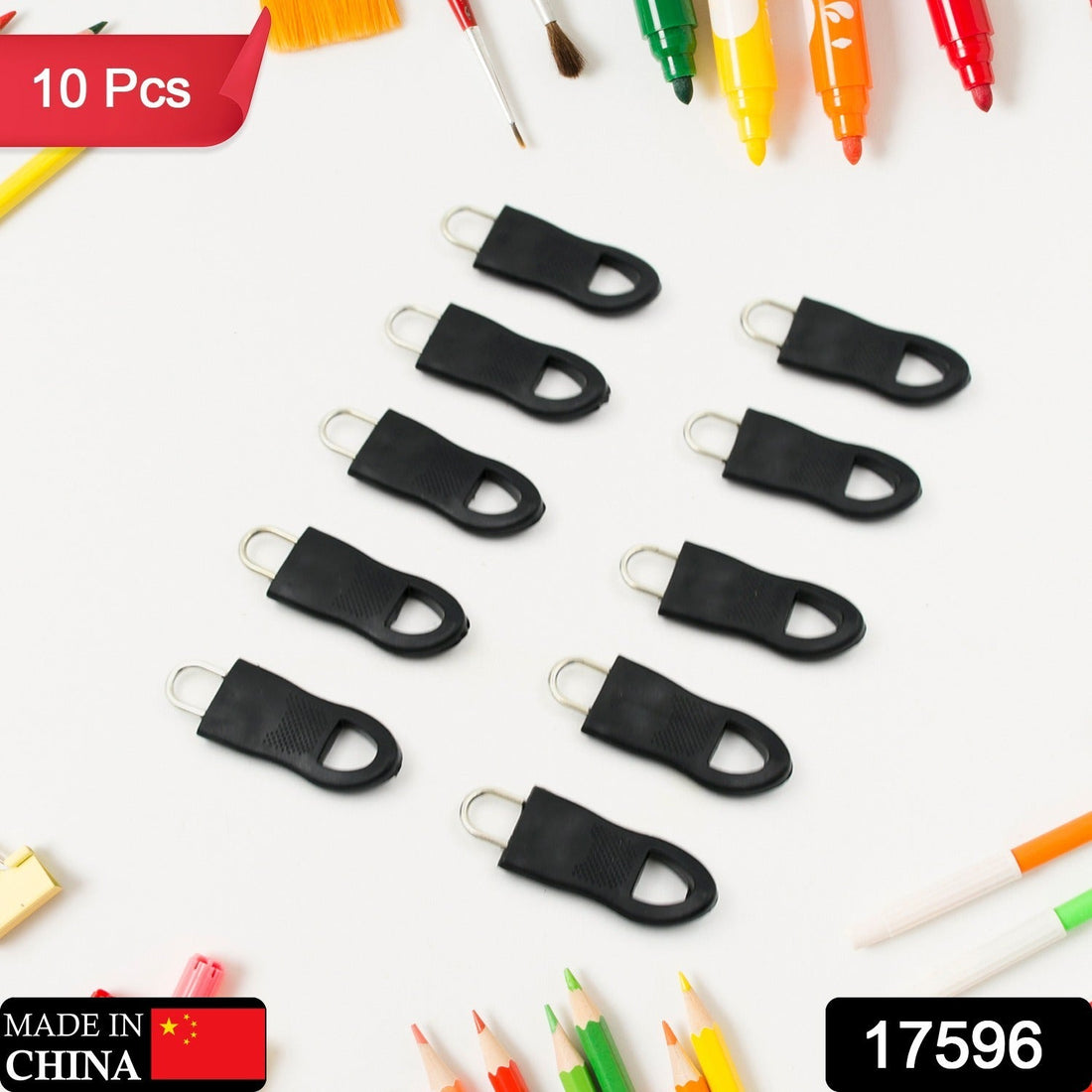 Zipper Pull Tab Zipper Tags Cord Pulls Zipper Extension Zip Fixer for Luggage Suitcase Backpack Jacket Bags Style Metal Zipper Head Zip Fixer Tags Handbag Backpack Plastic (10 Pc) - Shopmania Wholesale