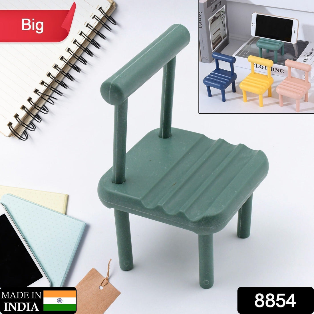 Mobile Phone Holder, Mini Chair Cell Phone Stand, Portable Smartphone Dock, Cellphone Holder for Desktop Design Compatible with All Mobile Phones (1 Pc) - Shopmania Wholesale