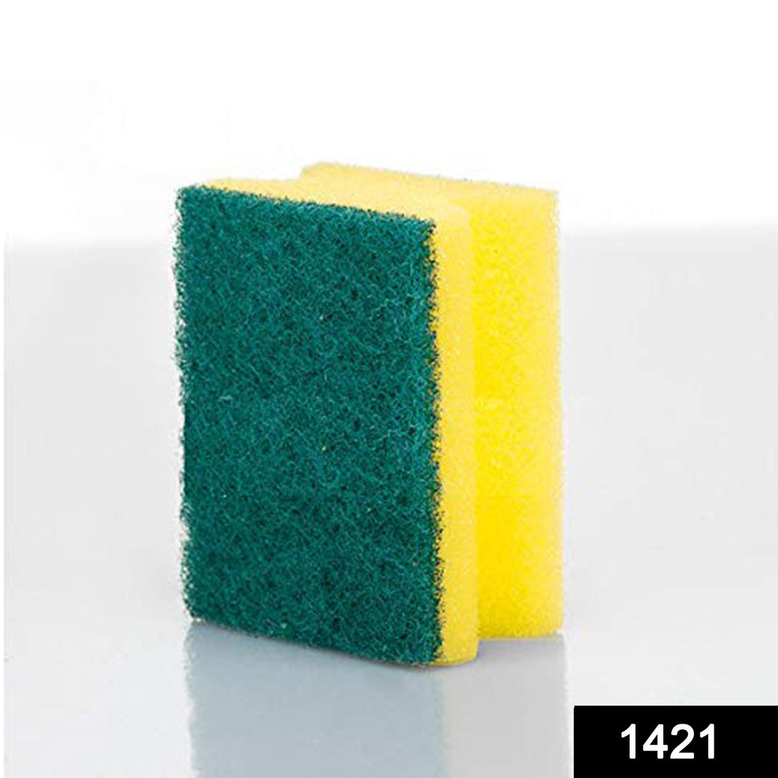 2 in 1 scrub sponge for kitchen and bathroom cleaning