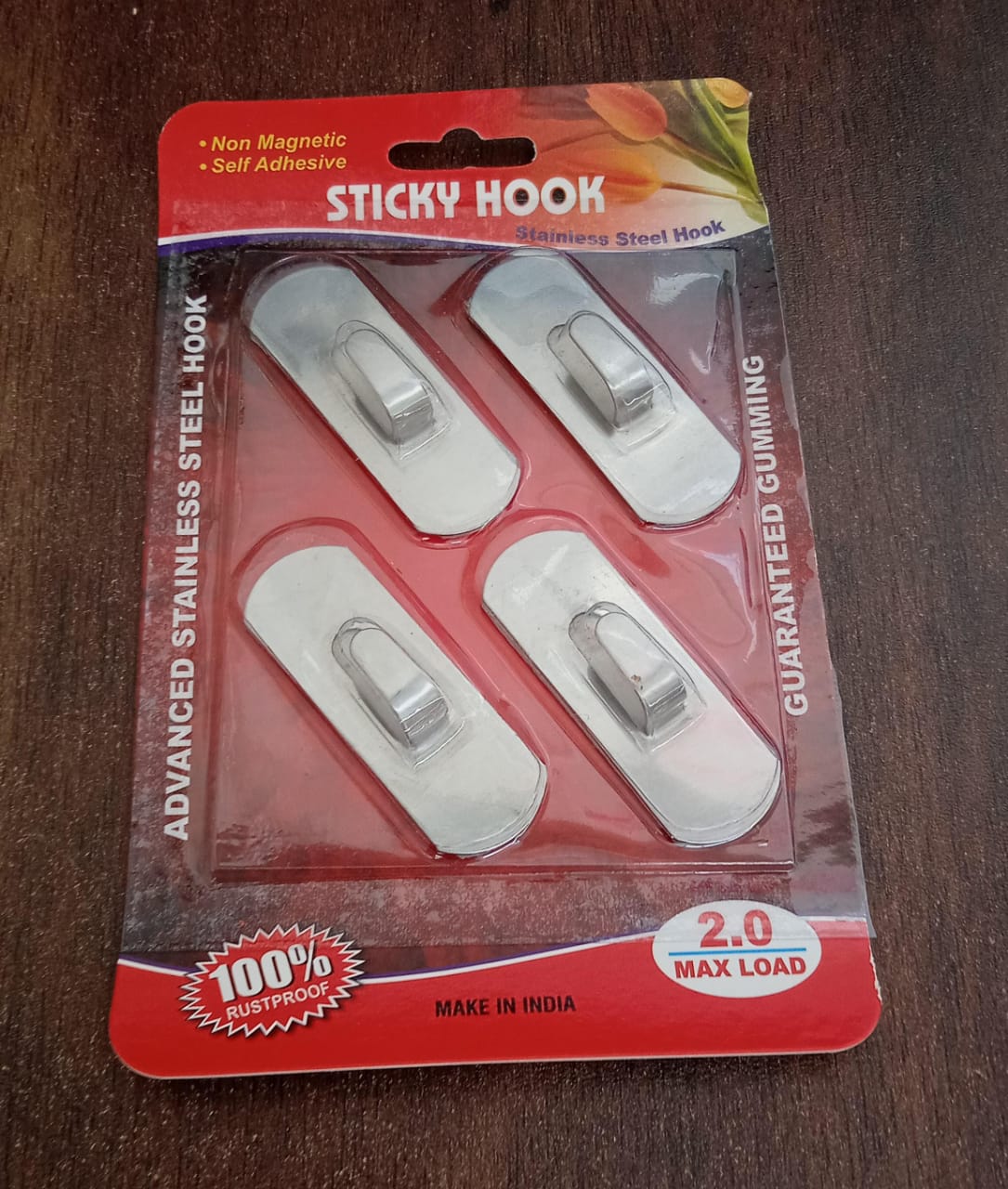 Self- Adhesive Hooks, Heavy Duty Wall Hooks Hangers Stainless Steel Waterproof Sticky Hooks for Hanging Robe Coat Towel Kitchen Bathroom and. your brand