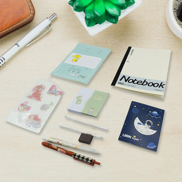 Cartoon Stationery Box  Cartoon Design School Box Book , diary , Pen , Eraser, Sharpner , Sticker & Pen Refill Student Gift School box  (1 box) - Shopmania Wholesale