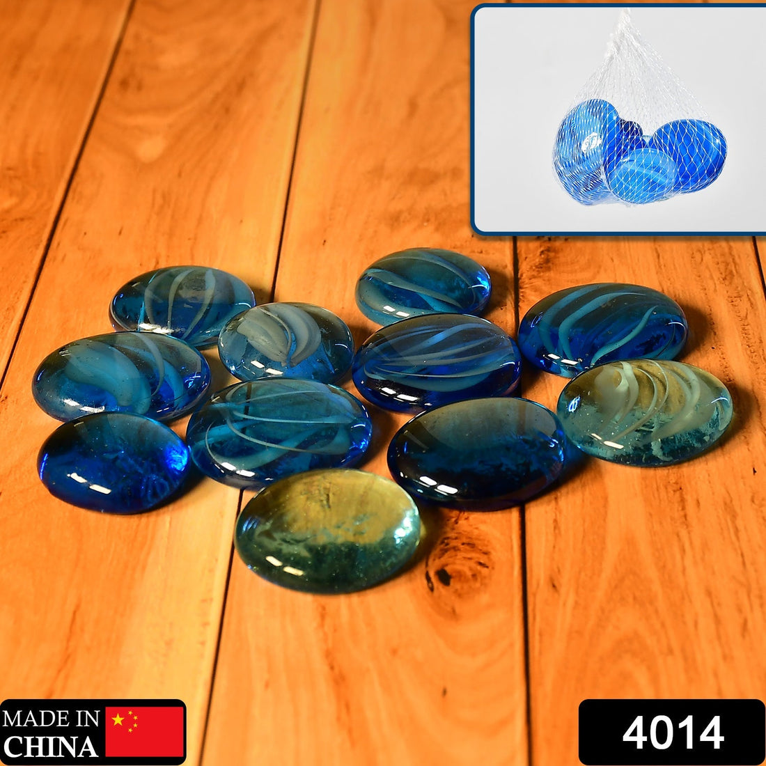 Colorful decorative glass pebbles