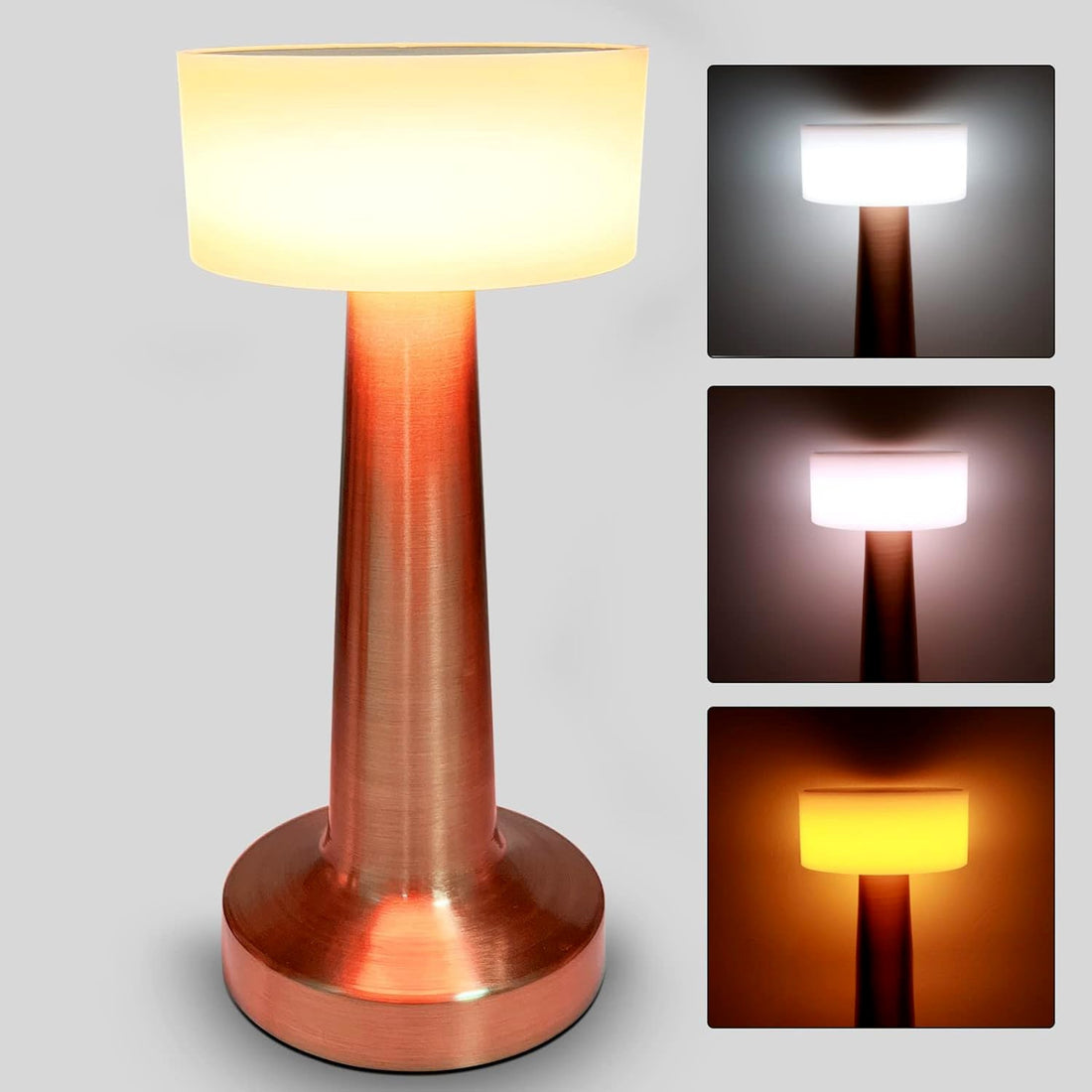 LED Lamp with Touch Control | Decorative Desk Lamp, Portable Metal LED Table Lamp, USB Rechargeable, 3 Color, 3 Levels Brightness, Dimmable Eye Protection Modern Lamp for Home Decor Party Kids Room Bedroom (1 Pc) - Shopmania Wholesale