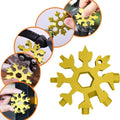 Durable & Portable 18 in 1 Snowflake Multi-Tool, Snowflake Bottle Opener Flat Phillips Screwdriver Kit Wrench your brand