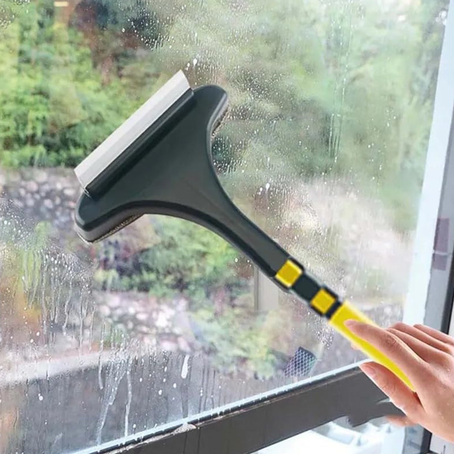 Brush 2 in 1 Mesh Cleaning Brush & Wiper with Extended Handle Window Cleaning Brush Net Cleaner,Magic Window Cleaner Brush, Window Mesh Cleaner (1 Pc) - Shopmania Wholesale