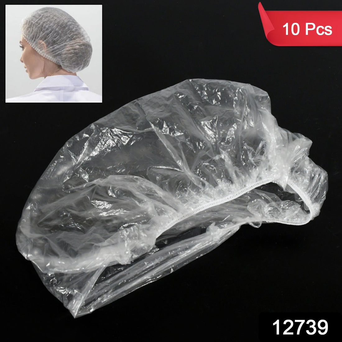DISPOSABLE SHOWER CAPS FOR WOMEN LARGER THICKER WATERPROOF AND INDIVIDUALLY WRAPPED, PLASTIC ELASTIC HAIR BATH CAPS FOR HOTEL AND SPA, HAIR SALON, HOME USE, PORTABLE TRAVEL (10 Pc Set) - Shopmania Wholesale