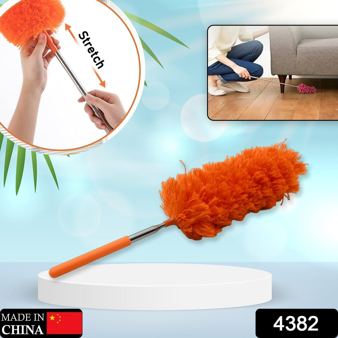 Adjustable Long Handle, Microfiber Duster for Cleaning, Microfiber Hand Duster Washable Microfiber Cleaning Tool Extendable Dusters for Cleaning Office, Car, Computer, Air Condition, Washable Duster - Shopmania Wholesale