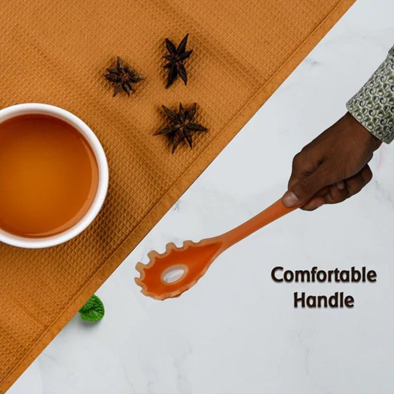 Multipurpose Silicone Spoon, Silicone Basting Spoon Non-Stick Kitchen Utensils Household Gadgets Heat-Resistant Non Stick Spoons Kitchen Cookware Items For Cooking and Baking (6 Pcs Set) your brand