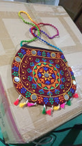 Handcrafted Cotton Embroidered Shoulder Bag / Purse for Girls & women (1 Pc / 9 Inch / Mix Desing) - Shopmania Wholesale