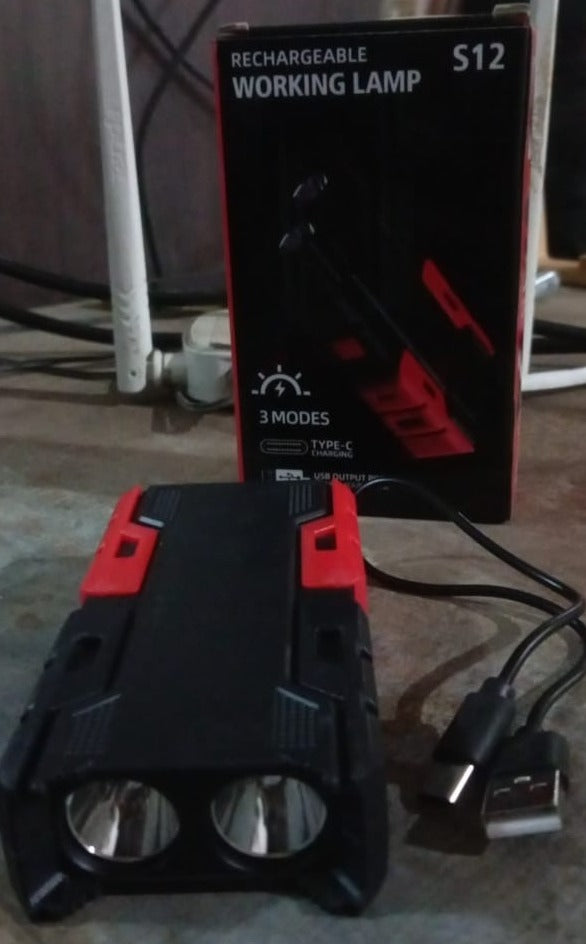 Rechargeable Mini LED Flashlight with Power Bank, 3 Modes (1 Pc) your brand