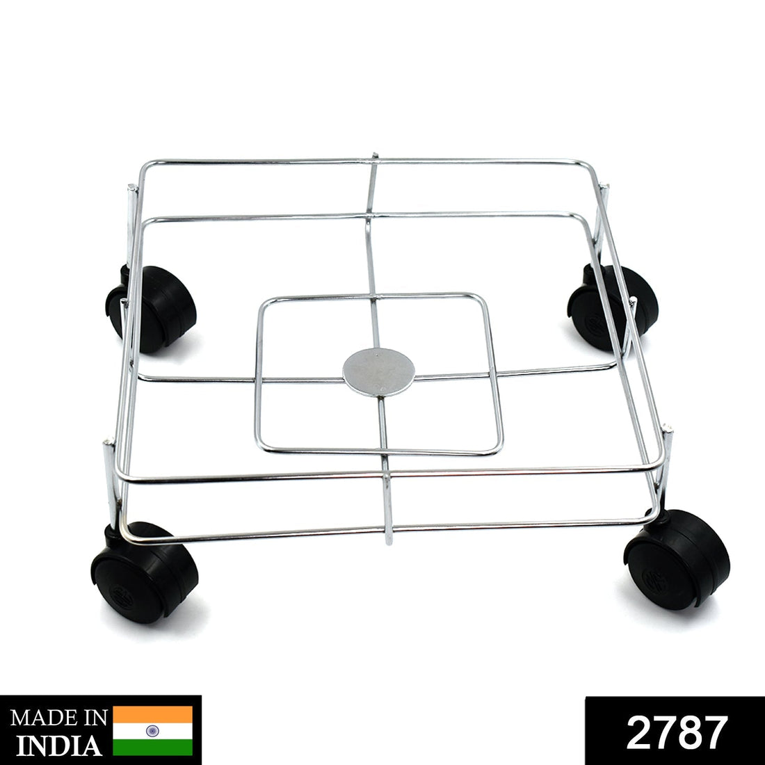 Square oil stand with multiple compartments